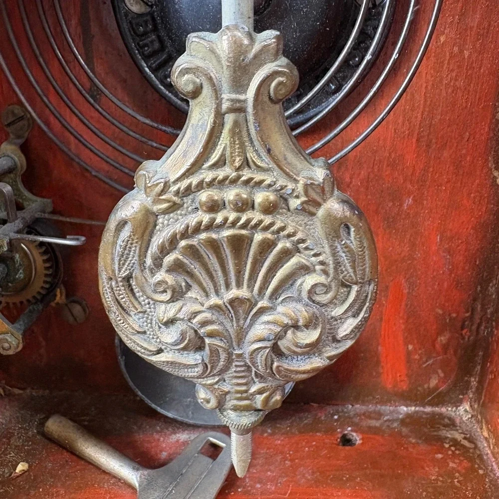 Antique E Ingraham Parlor Gingerbread Mantle Clock 1890's With Bell Alarm